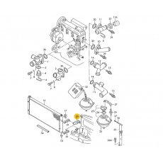 Кронштейн крепл радиатора L 70-N-002 001>> VAICO V10-2105