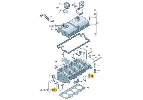 Направляющая клапана MAHLE 029FX31170000