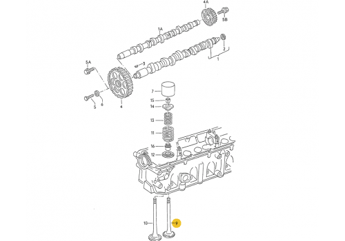 Клапан впускной ACV MAHLE 029VE30498100