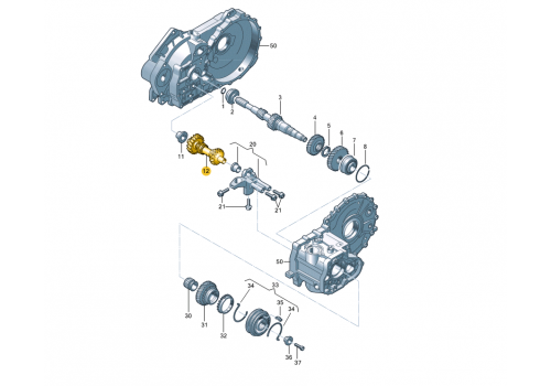 КПП вал заднего хода VAG 02Z311509D