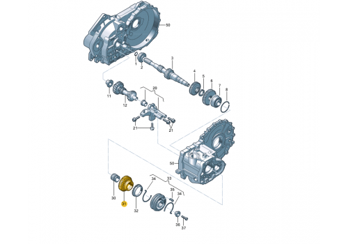 КПП шестерня 5 передачи 31/37 VAG 02A311158S
